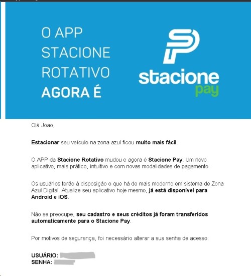 Novo aplicativo da STACIONE