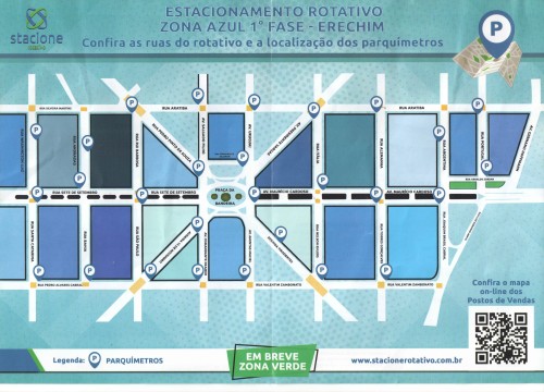 Hoje começa a funcionar o Estacionamento Rotativo Pago em Erechim